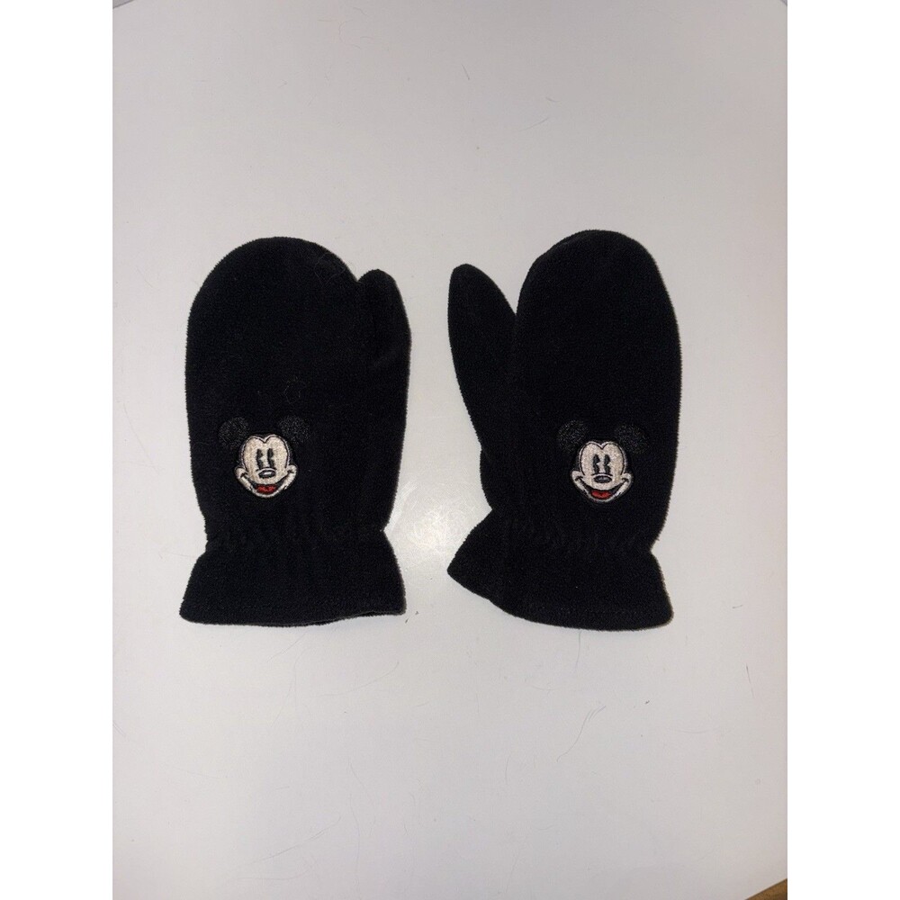 Disney Parks Embroidered Mickey Mouse Mitten Gloves Youth Unisex